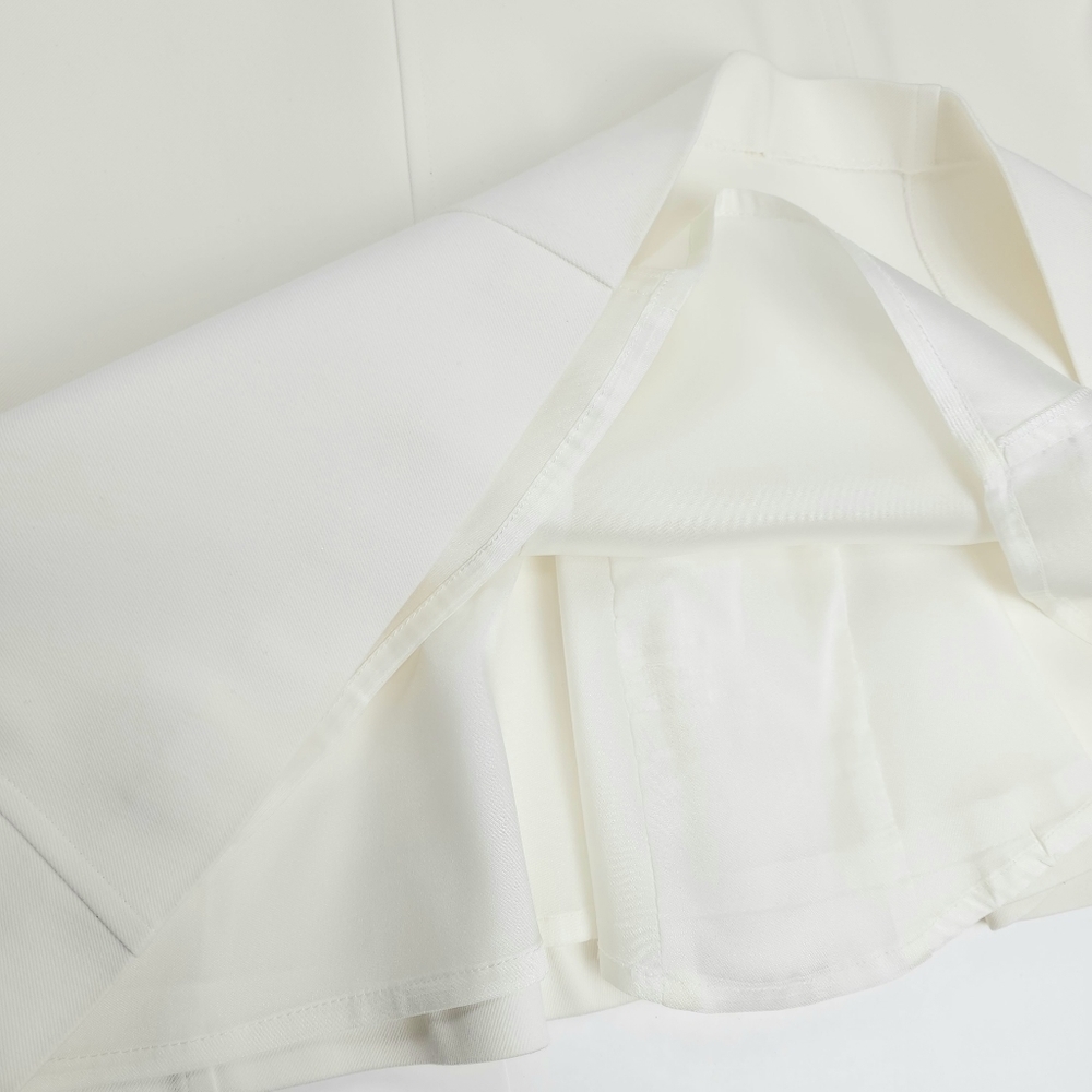 New Belstaff Designer White Structured Panel Dress Size 44 - 12 - Lg - Picture 9 of 12